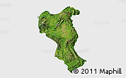 Satellite 3D Map of Tangyan, single color outside