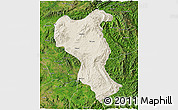 Shaded Relief 3D Map of Tangyan, satellite outside