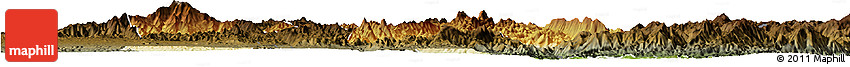 Physical Horizon Map of Tangyan, darken