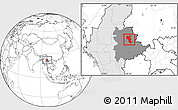 Blank Location Map of Tangyan, highlighted country, highlighted parent region