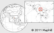 Blank Location Map of Tangyan, highlighted parent region, within the entire country