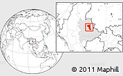 Blank Location Map of Tangyan, highlighted parent region