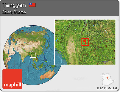 Satellite Location Map of Tangyan