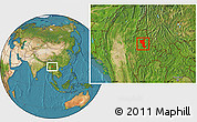 Satellite Location Map of Tangyan
