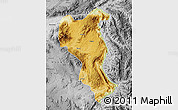 Physical Map of Tangyan, desaturated