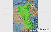 Political Map of Tangyan, semi-desaturated