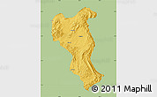 Savanna Style Map of Tangyan, single color outside
