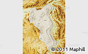 Shaded Relief Map of Tangyan, physical outside