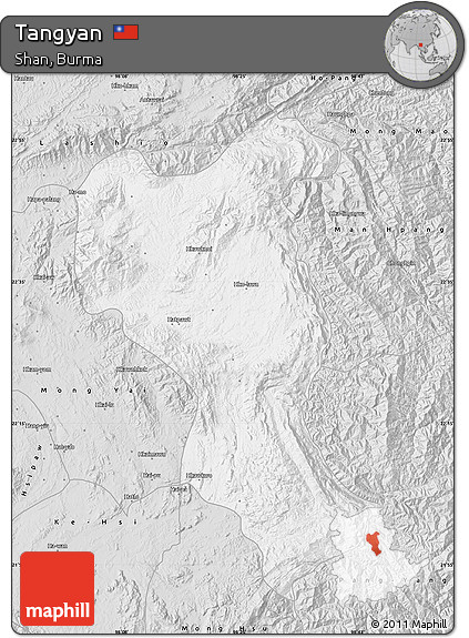 Silver Style Map of Tangyan