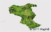 Satellite Panoramic Map of Tangyan, cropped outside