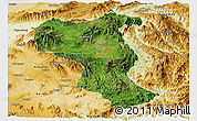 Satellite Panoramic Map of Tangyan, physical outside
