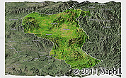 Satellite Panoramic Map of Tangyan, semi-desaturated