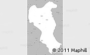 Gray Simple Map of Tangyan