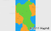 Political Simple Map of Tangyan
