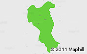 Political Simple Map of Tangyan, single color outside