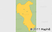 Savanna Style Simple Map of Tangyan, cropped outside