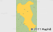 Savanna Style Simple Map of Tangyan