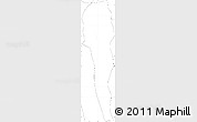 Blank Simple Map of Taunggyi, no labels