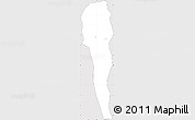 Silver Style Simple Map of Taunggyi, cropped outside