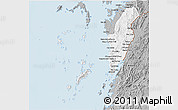 Gray 3D Map of Kawthaung