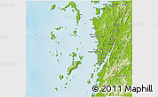 Physical 3D Map of Kawthaung