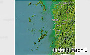 Satellite 3D Map of Kawthaung