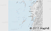 Silver Style 3D Map of Kawthaung