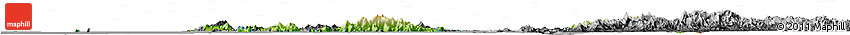 Physical Horizon Map of Kawthaung, darken, desaturated