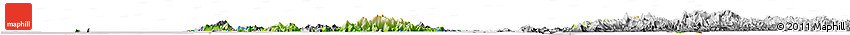 Physical Horizon Map of Kawthaung, desaturated