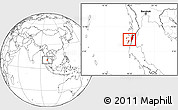 Blank Location Map of Kawthaung