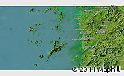 Satellite Panoramic Map of Kawthaung