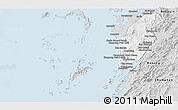 Silver Style Panoramic Map of Kawthaung