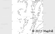 Blank Simple Map of Kawthaung