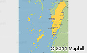 Savanna Style Simple Map of Kawthaung