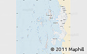 Classic Style Map of Mergui, single color outside