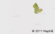 Satellite 3D Map of Yangon (Rangoon), cropped outside