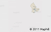 Shaded Relief 3D Map of Yangon (Rangoon), cropped outside