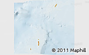 Political 3D Map of Cocos Islands, lighten