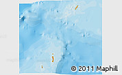 Political 3D Map of Cocos Islands