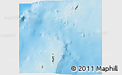 Satellite 3D Map of Cocos Islands, shaded relief outside