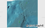 Satellite 3D Map of Cocos Islands, single color outside
