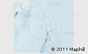 Silver Style 3D Map of Cocos Islands