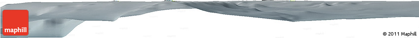 Physical Horizon Map of Cocos Islands, darken, semi-desaturated