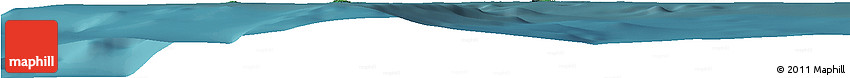 Satellite Horizon Map of Cocos Islands