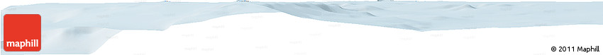 Silver Style Horizon Map of Cocos Islands