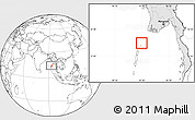 Blank Location Map of Cocos Islands, highlighted country