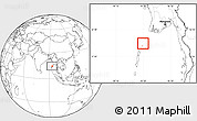 Blank Location Map of Cocos Islands