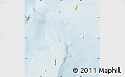 Physical Map of Cocos Islands, lighten