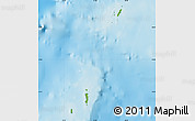 Physical Map of Cocos Islands