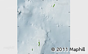 Physical Map of Cocos Islands, semi-desaturated